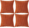 Ci & Ci 4er Set Boho Deko Kissenbezug 50x50 cm, Rost Kissen Sofakissen Dekokissen Zierkissen, Flauschig Kissenbezüge Kissenhülle für Sofa Couch