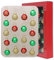 LUCOZA 18 Stück Mini Glas Weihnachtskugeln, 25mm Kleine Weihnachtsschmuck, Aufhänge Dekorationsset für Weihnachtsbaum, Feiertage, Party, Matte Glänzende Glitzernde Schmuck, Rot Grün Gold