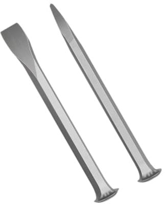 JISADER Ensemble de 2 outils de taille en pierre, ciseaux à maçonnerie de qualité supérieure pour diverses applications, 250MM