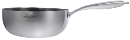 WATIIFUFU Kochtopf Mit Wabenstruktur Antihaft Beschichtung Induktionsgeeignet Für Herd Mikrowelle Backofen Saucier Topf Kochgeschirr Haushalt