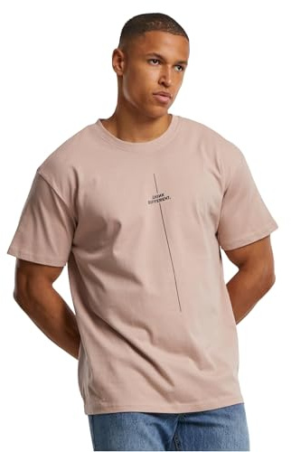 Merchcode Männlich Ohne Kragen T-Shirt, Rosa, 3XL
