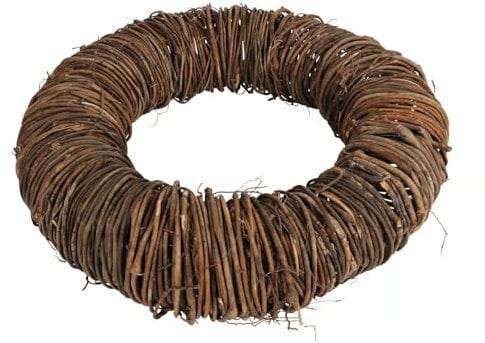 XXL-Weidenkranz Türkranz Tisch-Deko geflochten 45 cm (Braun)