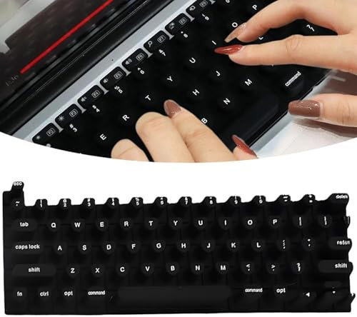 Keyboard Film for Nail Art Raised Keyboard Cover for Long Nails Full-Size Nail Art Laptop Keyboard Cover Nail Art Typing Stickers for Long Nails Typing and Gaming
