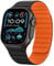 Tasikar Cinturini Magnetici Compatibili con Apple Watch 49mm 46mm 45mm 44mm 42mm Silicone Morbido Sostituzione Loop Cinturino Compatibile con iWatch Ultra SE Series10 9 8 7 6 5 4 3, Nero-Arancione