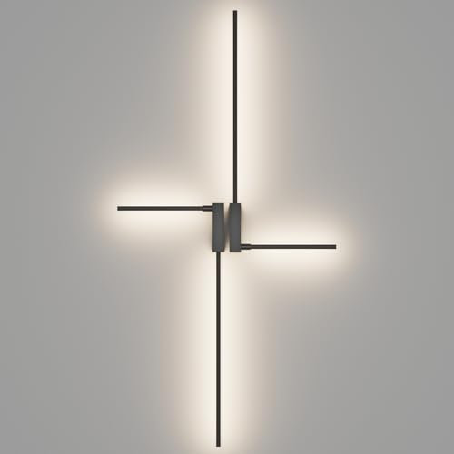 Coinmit 2 Stück 10000mAh Akku Wandleuchte,110CM Schwarz Kabellose Wandlampe mit Fernbedienung,LED 3000-6000K Dimmbare Touch Wandleuchten,Wandleuchte für Innen