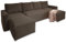 Masseno Ecksofa ASPRA mit Schlaffunktion U-Form, Sofa mit Bettkasten, Wohnzimmersofa, Couch, Soffa, Bettsofa, Couchgarnitur- Braun, POSO 06