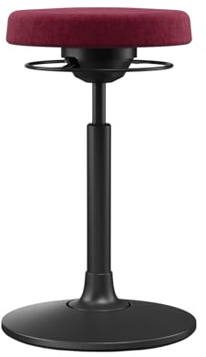 Moll S1 Sitz- & Stehhocker höhenverstellbar | bequemer Bürohocker mit gefederter 3D-Mechanik | ideal fürs ergonomische Homeoffice | Wipp- & Schwenkfunktion fördert Rückenmuskulatur | Made in Germany