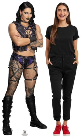 Star Cutouts SC4546 WWE Rhea Ripley Mami Lifesize Cardboard Cutout – Wrestling Fan Display, Party Decoration & Collector Gift