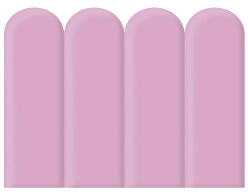 OUGPIU 3D Selbstklebend Wandpaneele Gepolstert,PU Polsterpaneel Kinderzimmer Wandpolster,Kinder Sensorischer Wandpaneele,Wandschutz Wandkissen,Wandverkleidung,Lila,20x40cm