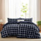WAVVE Bettwäsche 135x200 4teilig Bettbezug - Bettwäsche-Sets 135 x 200 cm 2er Set mit 2 Kissenbezüge 40x80cm, ÖKO-TEX, Blau