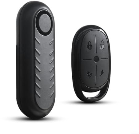 URPIZY Fahrrad Alarmanlage 110DB Diebstahlschutz Wasserdicht Mit Fernbedienung Vibrationssensor Für Motorrad Fahrräder Bewegungsmelder ABS Material