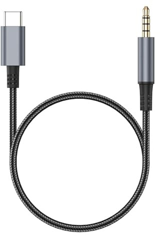 Cavo da USB C a AUX tipo C/3,5 mm per prestazioni Enhancex Audiox da 3,5 mm per cuffie stereo auto cavo AUX tipo C