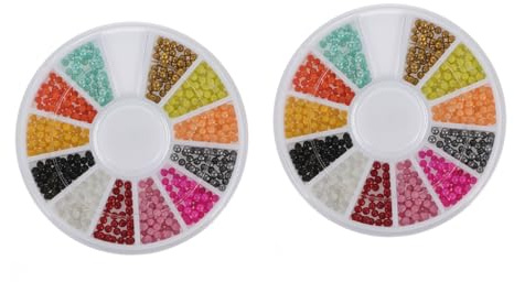 OATIPHO Nail Beads Decorative Diy Crafting Tiny Cute Beads for Nail Art Accessories for Diy Sequin and Glitter Projects