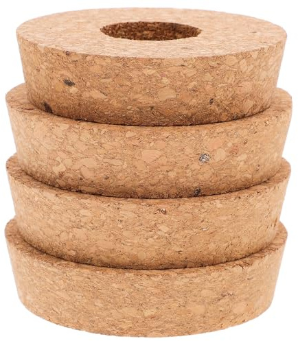 GOOHOCHY Coperchi in Legno Facili da Curare 4 Pezzi per Vasi in Vetro Idroponici Design Forato per Fioriere e Decorazioni in Qualsiasi Ambiente