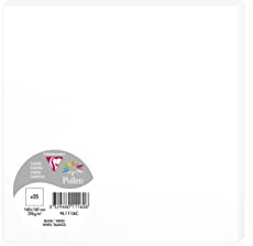 Clairefontaine 1116C Packung (mit 25 Karten Pollen 160 x 160mm) 210g, Weiß