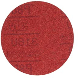 3M Hookit Red Abrasive Disc, 01302, 5 in, P80, 50 discs per carton