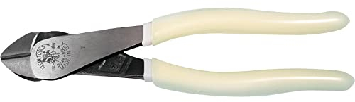 Klein Tools D248-8-GLW Angled Head Hi-Viz Diagonal-Cutting Pliers