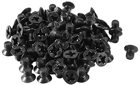 sourcing map 100 Pcs M3 x 6mm Laptop Hard Drive Screws for IBM HP ASUS