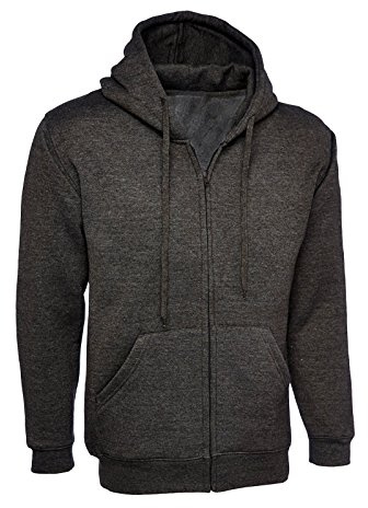 247-Clothing Ladies Premium Hoodie Plus Size 10 to 28 Loose Fit Plain Hooded Sweatshirt Zip Hoody Jacket