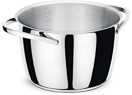 Giannini Kuoka Pentola 6,1 litri ø 24 x h 15 cm Acciaio Inox Adatta all'induzione