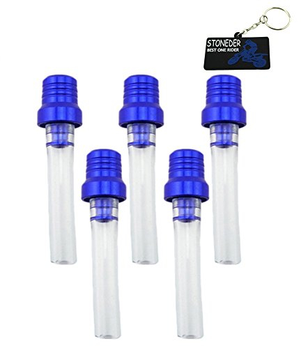 STONEDER 5 x Blaue Tankdeckel für Entlüftungsventil Pit Dirt Trail Bike Motorrad Motocross