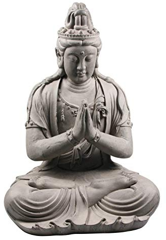 STONE-LITE Drop 749 Buddha Kwan Yin sitzend bestellen, Verpackung Statue, grau, 44 x 36 x 59 cm