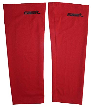 Steel Eishockey Stutzen Textil-Netzgewebe Mesh rot/Senior