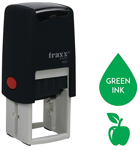Traxx 9021 Loyalty Card Self Inking Rubber Stamp Cafe Shop Grocery Store Baker *A Green Apple Design*