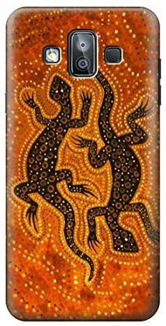 Lizard Aboriginal Art Hülle Schutzhülle Taschen für Samsung Galaxy J7 Duo
