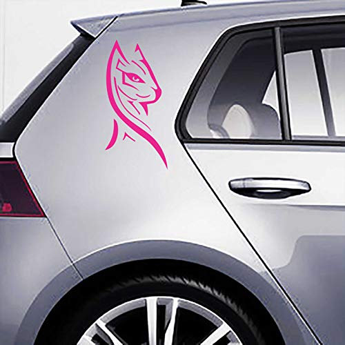 INDIGOS UG Aufkleber - Autoaufkleber Luxury Kitty 20cm x 10cm pink - Tuning Carystyling Heckscheibe Auto