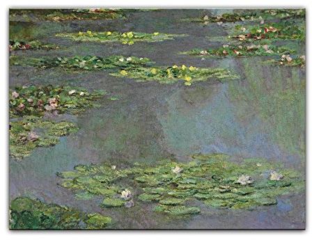 Bilderdepot24 Kunstdruck Poster - Claude Monet Seerosenteich 80x60 cm ca. A1 - Alte Meister Bild ohne Rahmen