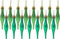 Christmas Concepts® Packung mit 15-8,5 cm Tröpfchenkugeln - Matt- und Glitterdesign - Weihnachtskugeln… (Smaragdgrün)