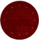 carpetfine Wollteppich Gabbeh Uni Rund Rot Ø 150 | Moderner Teppich für Wohn- und Schlafzimmer