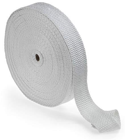 Pro schwer entflammbares Glasfaser-Klebeband, 30 m x 50 mm (3 mm Gurtband)