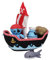Manhattan Toy Neopreno Barco Pirata 5 Piezas Flotante derrame n Fill baño de Secado rápido esponjas y Squirt Juguete