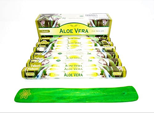Aloe Vera Räucherstäbchen Aloe Vera Joss Räucherstäbchen 120 Räucherstäbchen Duft hausgemachte Joss Sticks mit Aschenbecher
