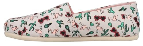 TOMS Damen Alpargata Print Flache Slipper, Grau Flamingo, 37.5