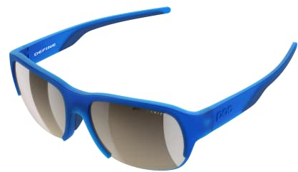 POC Define Sonnenbrille - Sportbrille und Allround-Modell für Sport oder Lifestyle mit großer Scheibe für klare Sicht, Opal Blue Translucent