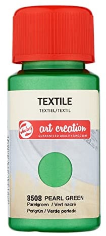 Talens Art Creation Textile Farbe 50 ml - Perlgrün - Upcycle-Stoffe - Leicht zu bügeln - Waschbar und trocknerfest