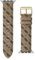 GUESS Cinturino per smartwatch da uomo compatibile con Apple Watch (42 mm-44 mm), Marrone cioccolato, Moderno