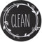 PATIKIL Dirty Clean Dishwasher Magnet, Round Dish Washer Refrigerator Kitchen Organization Clean Dirty Sign Magnet, Black