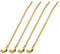 sourcing map Inox Acier Cuillère Pailles, 4pcs 8.6 Réutilisable Métal Long Manche Boire Pailles Cuillère pour Lait Frappé Boissons Cocktail, Or
