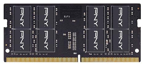 PNY Prestazioni 32GB DDR4 DRAM 3200MHz (PC4-25600) CL22 1.2V Dual Rank Notebook/Laptop (SODIMM) Kit di memoria per laptop - MN32GSD43200-TB