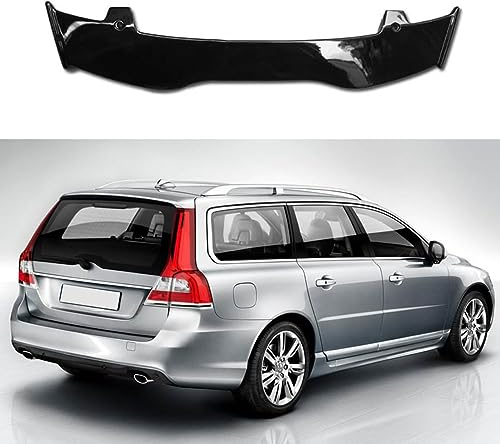 Auto Heckspoiler Tail Wing,kompatibel mit Volvo V70 2009-2014,Stoßstange Dach Tail Wing Spoiler Modifikation Zubehör