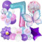 Schmetterlinge Deko Geburtstag Mädchen 7, Schmetterling Ballon 7, Schmetterling Themen Party, 7 Geburtstag Mädchen, Gradient Schmetterlinge Ballons, für Kindergeburtstag Party Deko