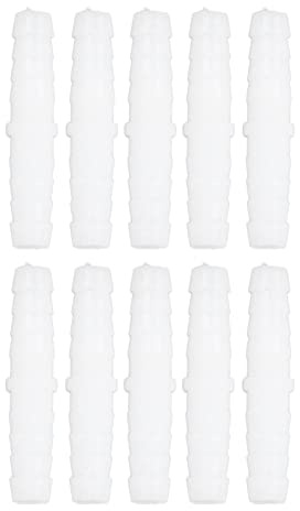KUIDAMOS 10 Pezzi Connettore Tubo in Plastica portagomma 6mm Raccordi per Tubo in Plastica Connettori Connettore Tubo PE Barb 6-6mm Giunto Dritto Attraverso Kit Parts & Connectors