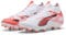 PUMA Damen Ultra 5 Match+ FG/AG WN's Fussballschuh, White Black-Glowing RED, 39 EU