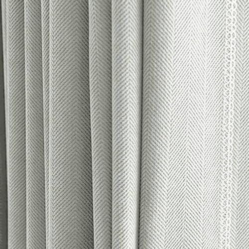 Mesnt Schlafzimmer Vorhänge Blickdicht, Cremebeige Ösenvorhänge Thermoisolierte Verdunkelungsvorhänge mit Ösen für Schlafzimmer und Wohnzimmer132 x 160 cm