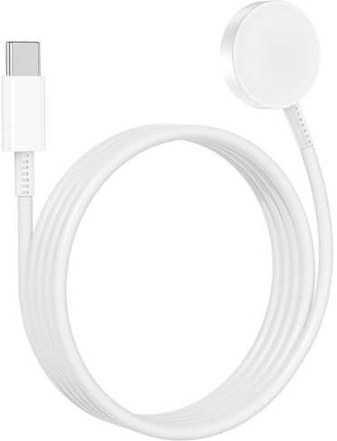 Schnellladekabel für Apple Watch, [MFi Certified] 2M USB C Schnellladegerät Ladekabel für iWatch, Lang Typ C Kabelloser Ladegerät Kabel Charger Cable für Apple Watch Series 10、9/8/7/6/5/4/3/2/SE/Ultra