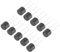 QUARKZMAN 50Pcs Fusible Micro Lento de Golpe Redondo Montado en DIP Cilíndrico para Reparación de PCB de Partes Electrónicas LCD, T3.15A 3.15A 250V, Negro
